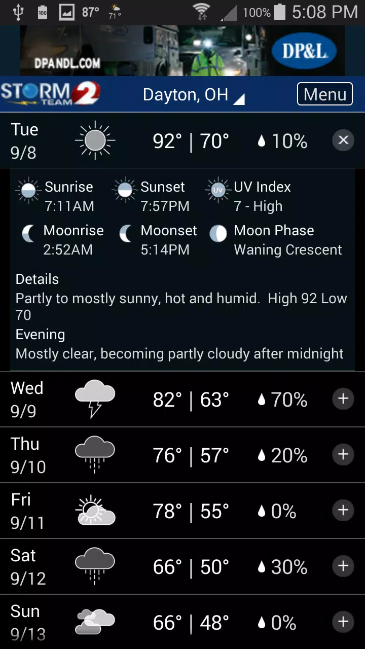WDTN Weather ภาพหน้าจอ 2