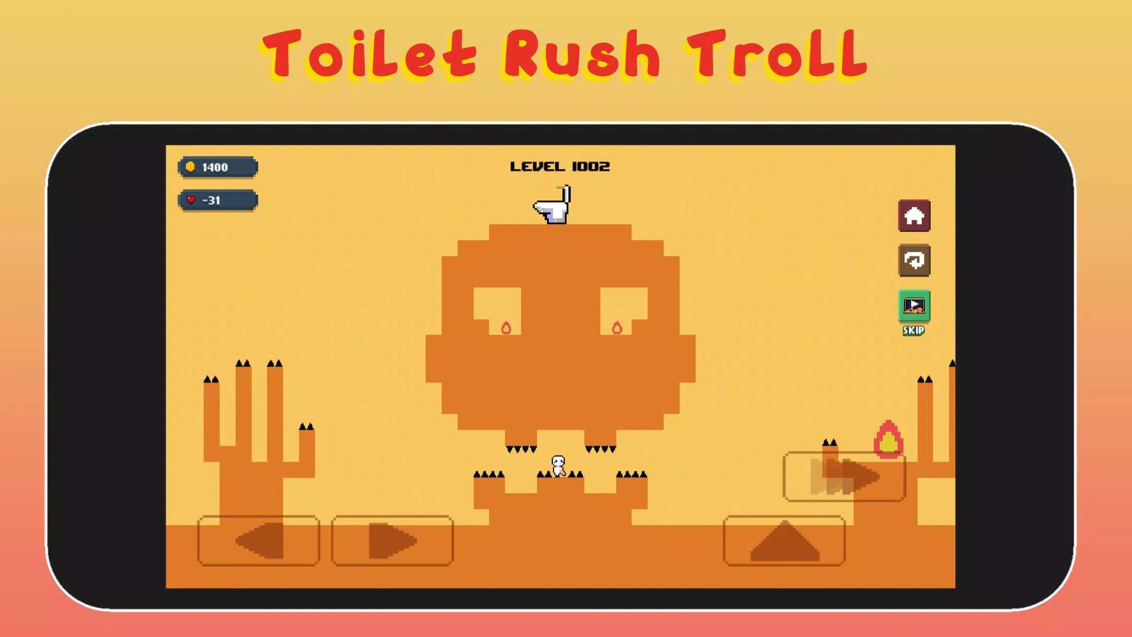 Toilet Rush Troll Capture d'écran 1
