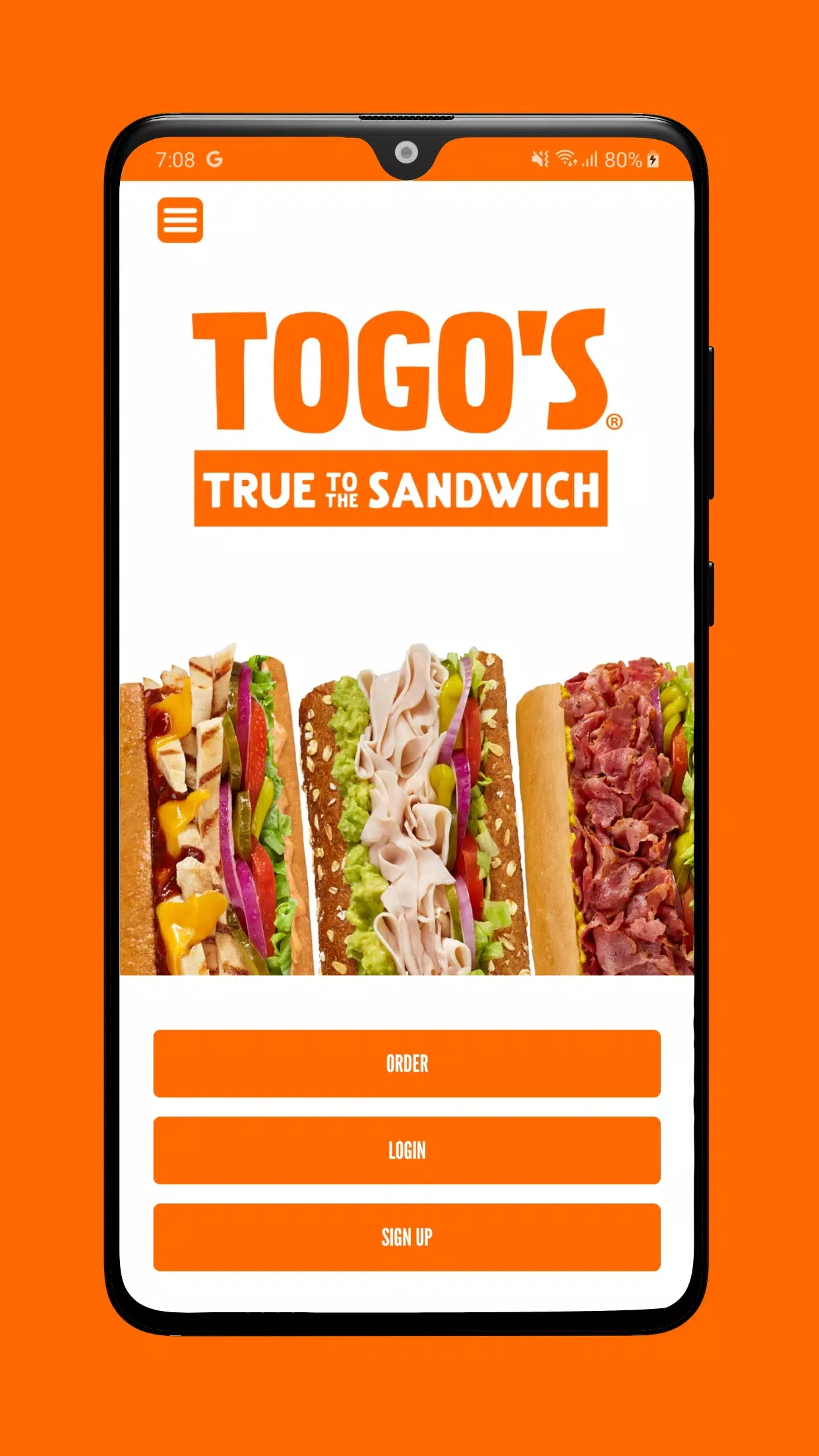 TOGO's Sandwiches Скриншот 0