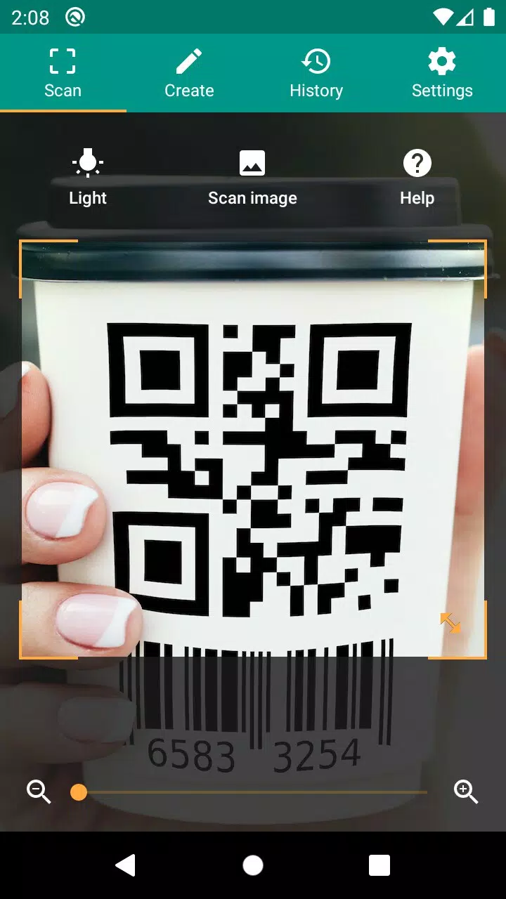 Lector de códigos QR y barras Captura de pantalla 0