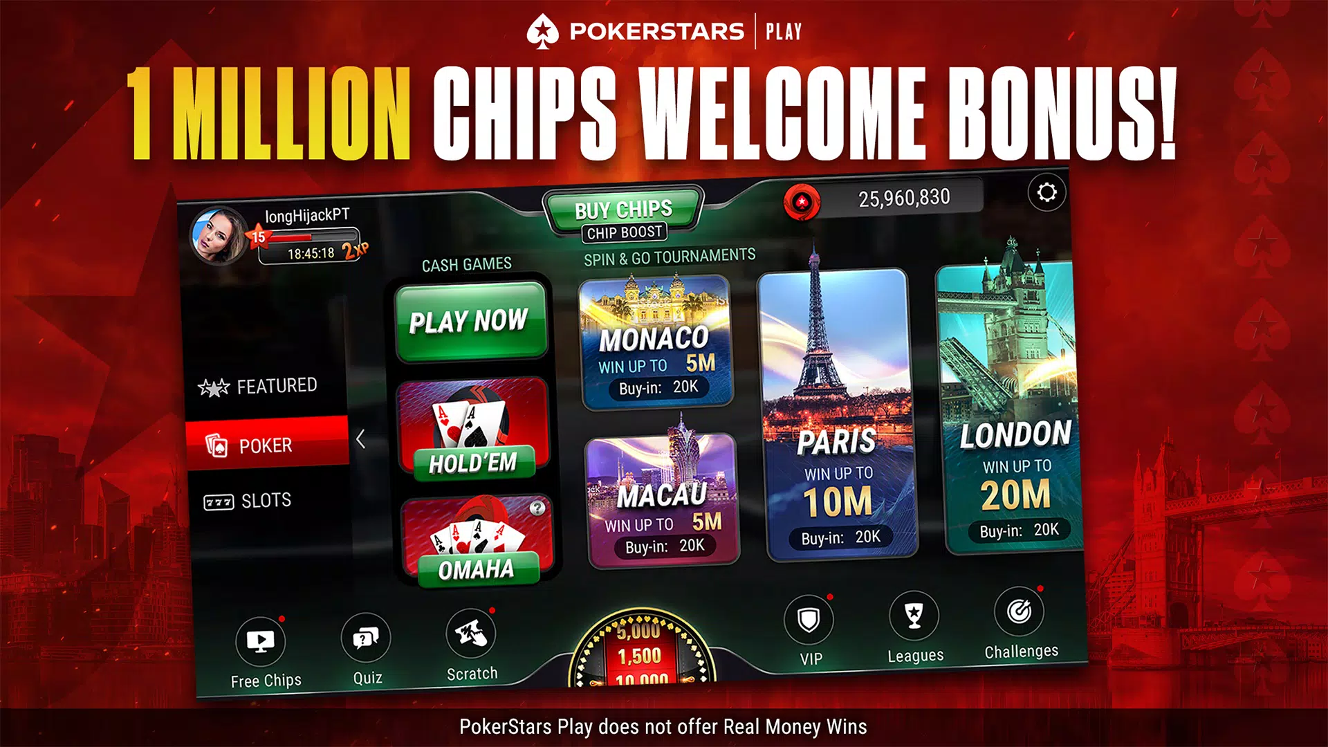 PokerStars Play स्क्रीनशॉट 3