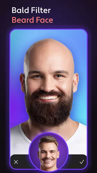 Cosmo Hair Editor, Face Filter Captura de pantalla 1