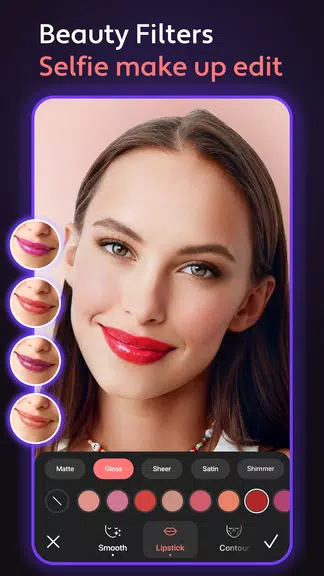 Cosmo Hair Editor, Face Filter Captura de pantalla 2