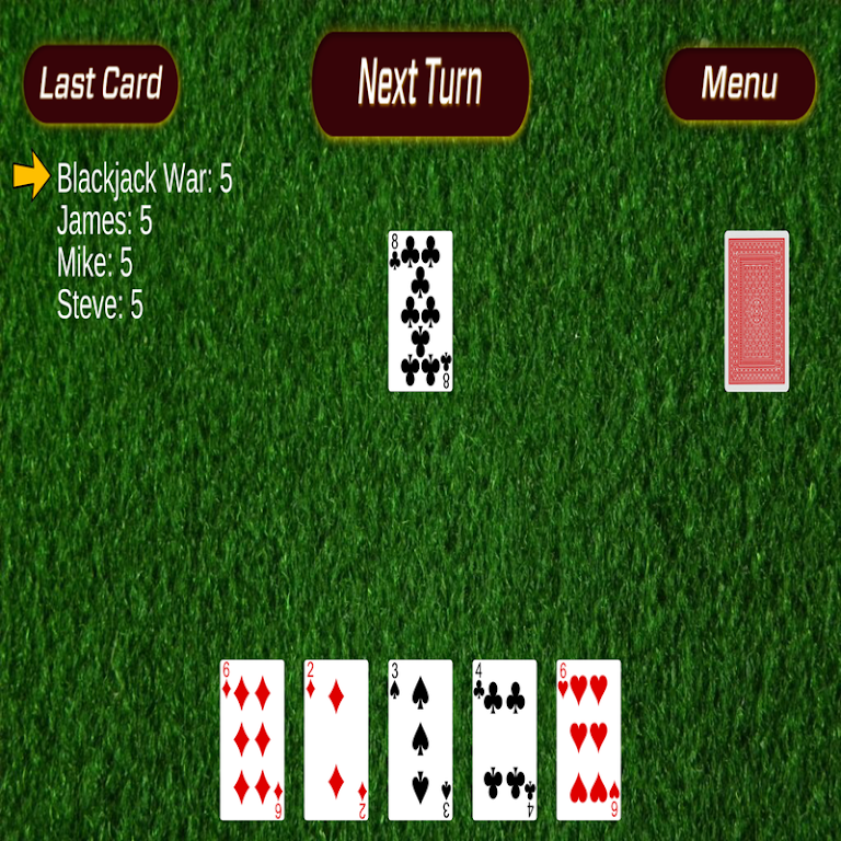 Blackjack War Tangkapan skrin 0