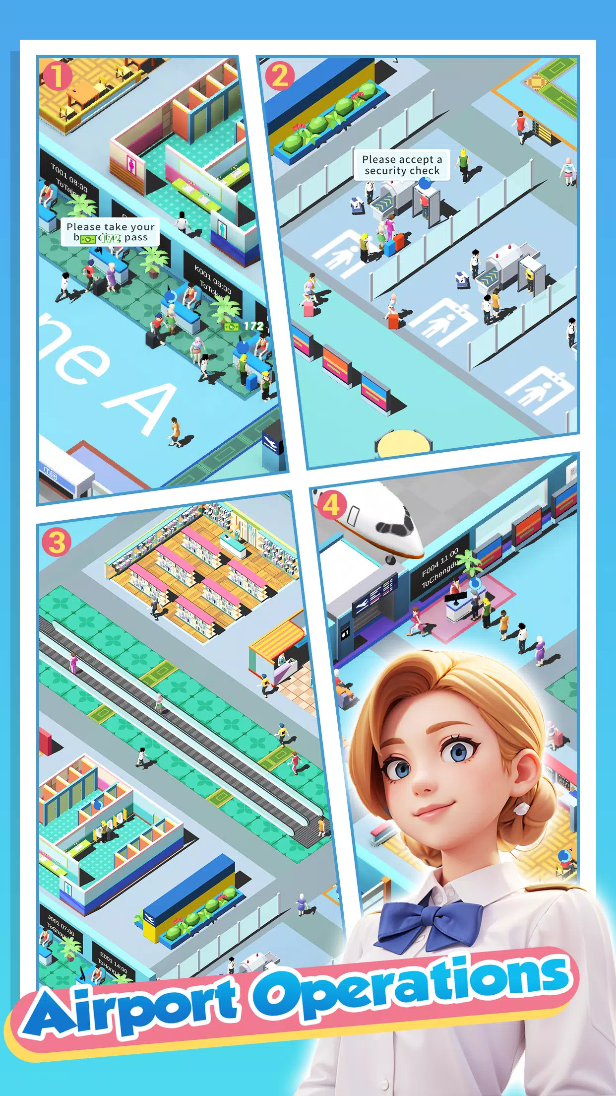 Happy Airport：Simulator应用截图第3张