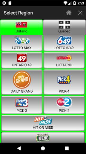 Lotto Number Generator Canada Screenshot 0