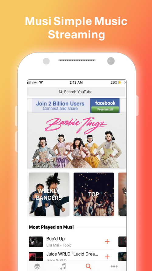 Musi : Simple Music Streaming Advice 2019 Capture d'écran 1