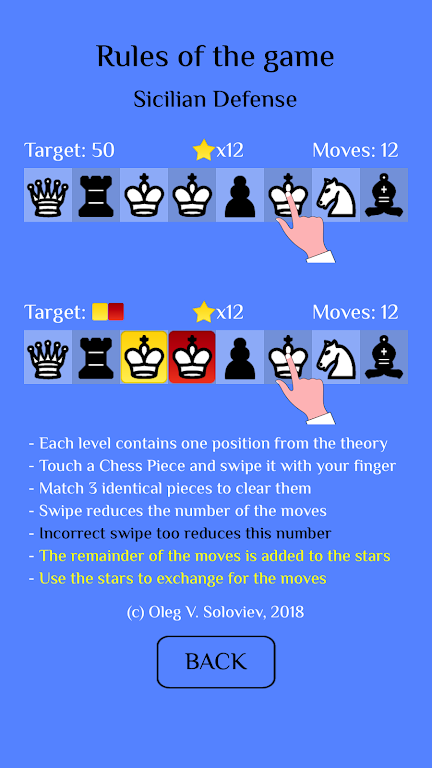 Chess Match-3: Sicilian Captura de pantalla 2