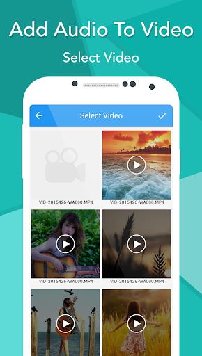 Add Audio To Video Captura de tela 1