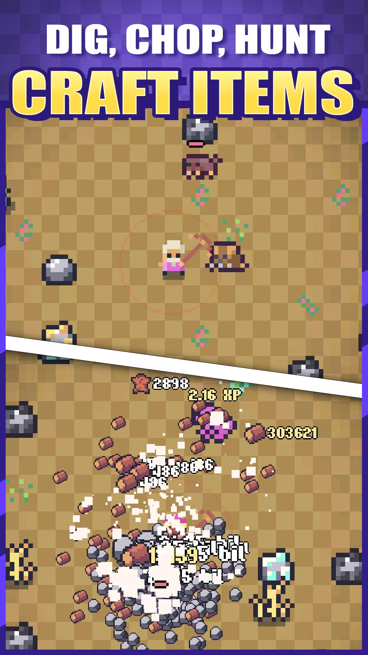 Idle Pocket Crafter 2 Captura de tela 1