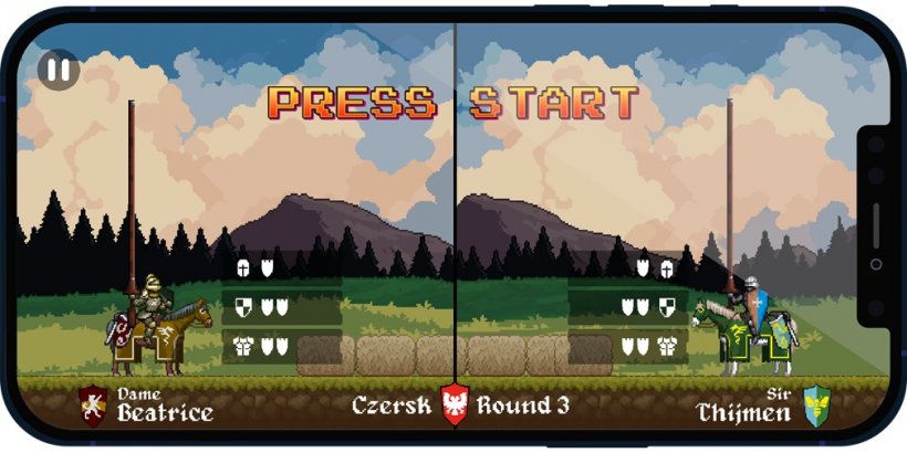 Knight Lancer é um jogo de justas super simples onde seu objetivo é derrubar seu oponente