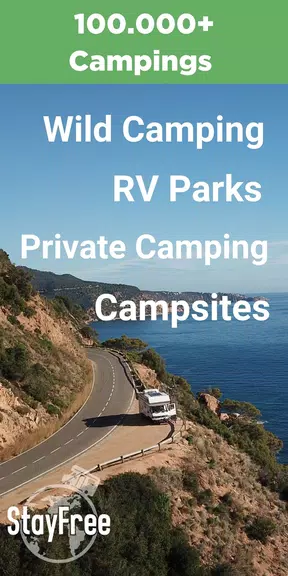Camping App: StayFree Vanlife ภาพหน้าจอ 0