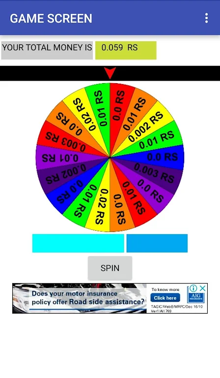 REAL MONEY SPINNER Zrzut ekranu 0