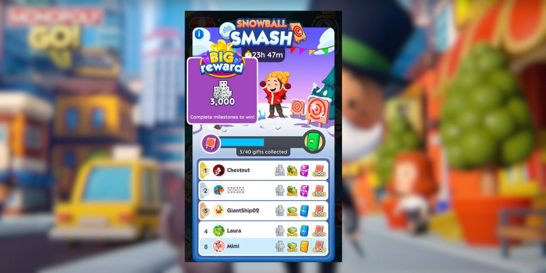 Monopoly Go: Snowball Smash - Mga Gantimpala at Milestones ipinahayag
