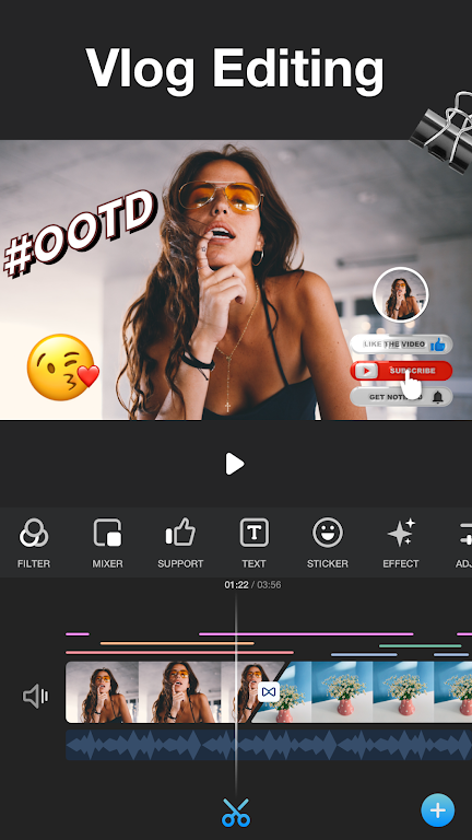 Vlog Éditeur de vidéos - VlogU Capture d'écran 0