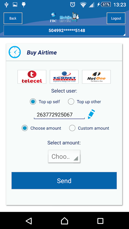 FBC Mobile Banking Captura de tela 2