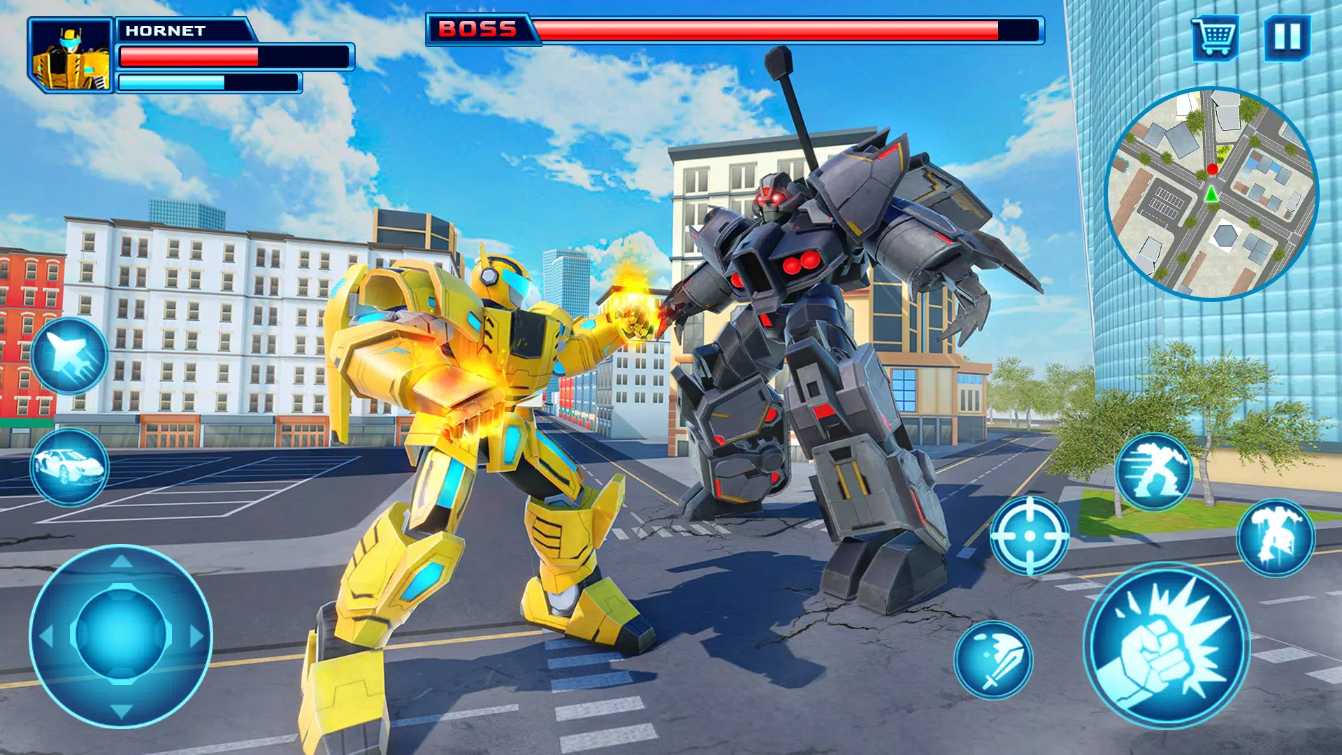 Robot Car Transform Fight Game ဖန်သားပြင်ဓာတ်ပုံ 0
