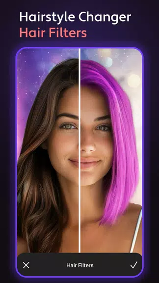 Cosmo Hair Editor, Face Filter Captura de pantalla 0