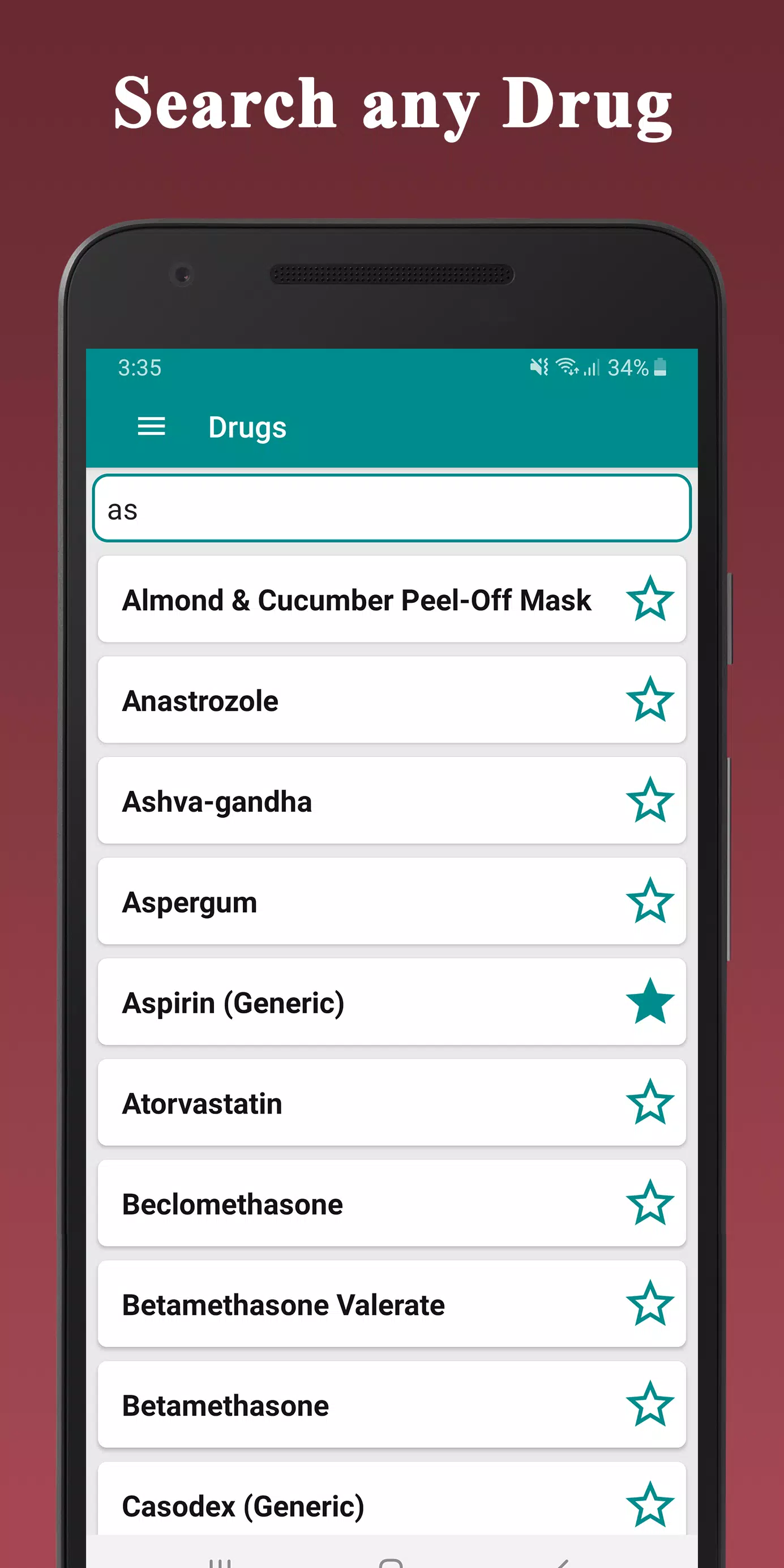 Medical Drugs Dictionary Guide ภาพหน้าจอ 1