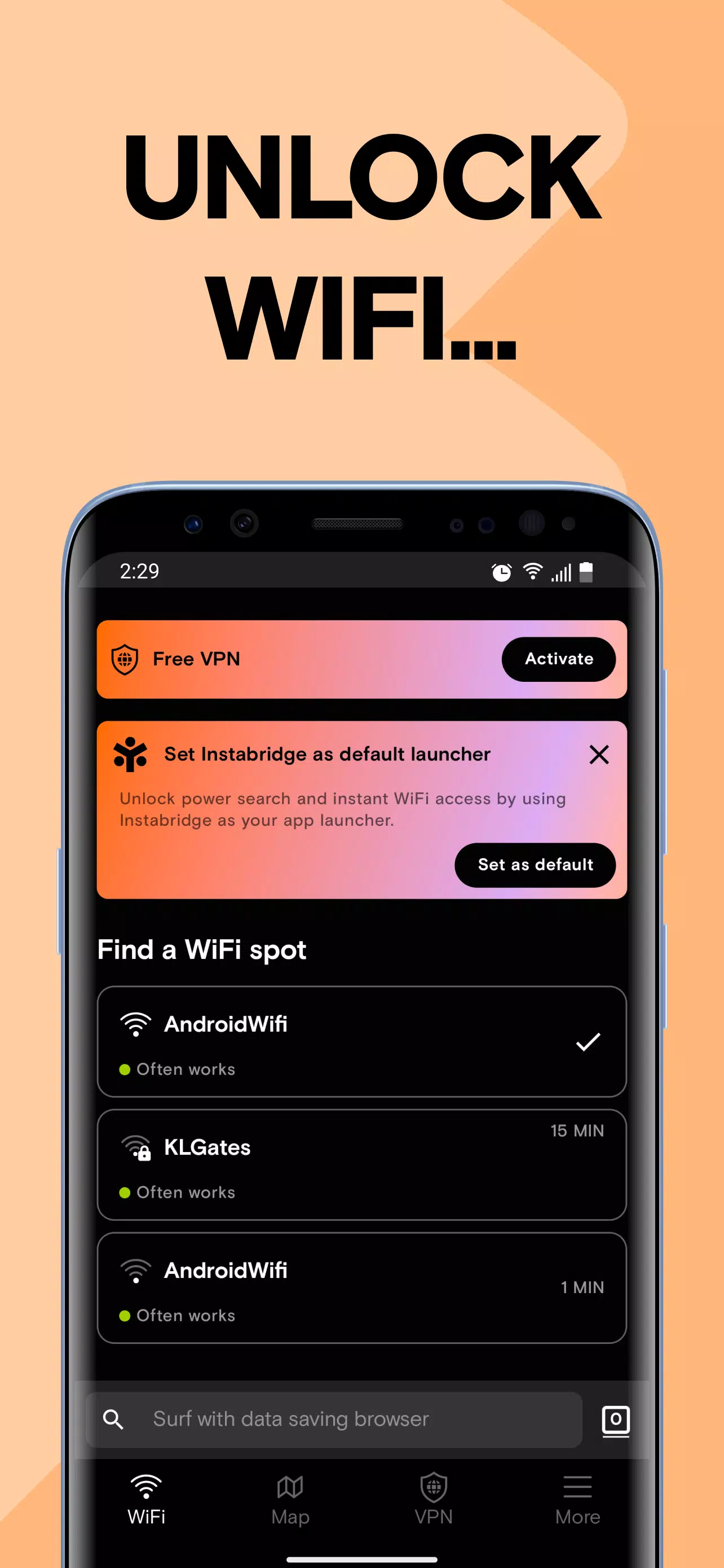 Instabridge: WiFi Map應用截圖第2張