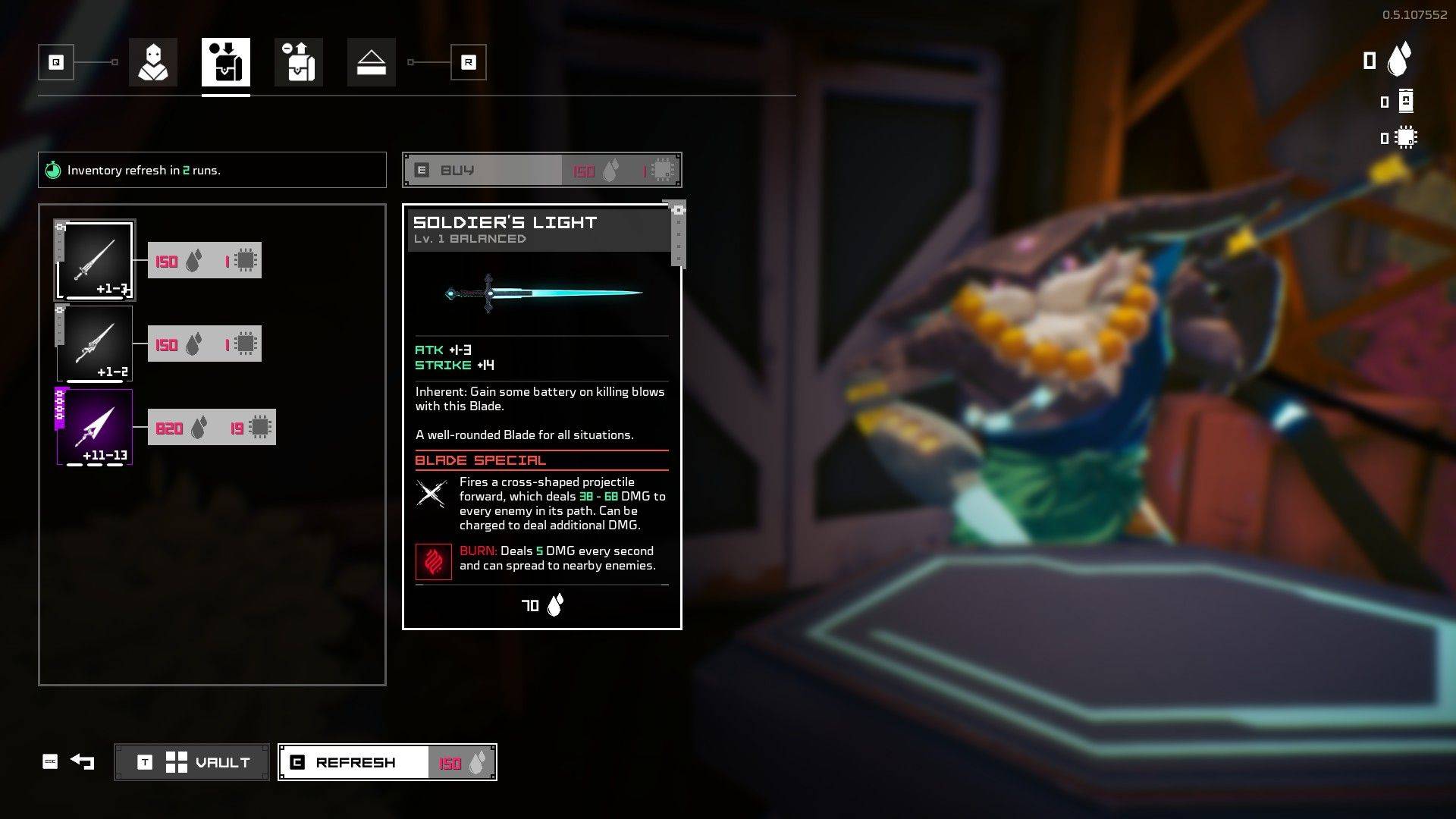 Hyper light breaker merchant armas