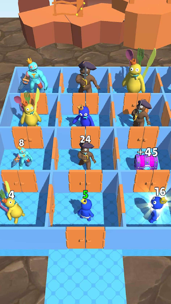 Rainbow Monster - Room Maze Mod Captura de pantalla 3