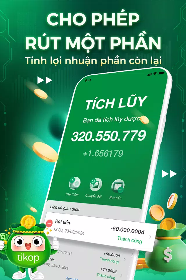 Tikop - Tích lũy và Đầu tư Captura de pantalla 2