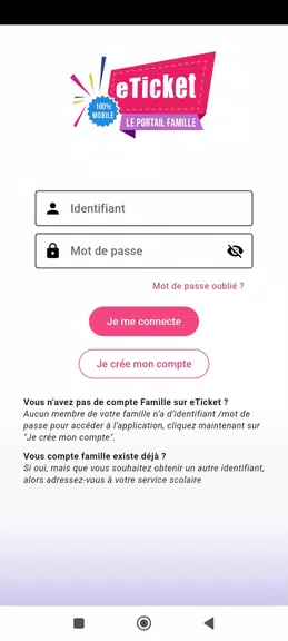 eTicket Famille應用截圖第0張