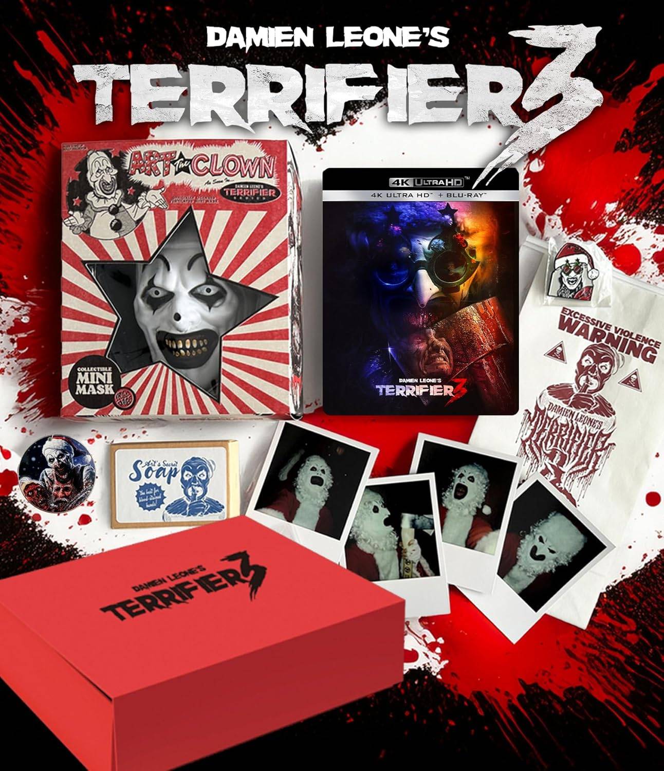 Terrifier 3现在可以在4K上作为钢笔或收藏盒的预订
