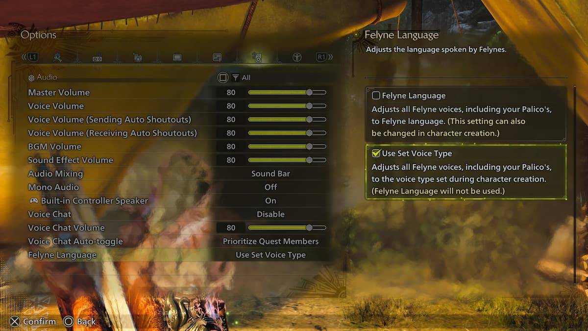 Monster Hunter Wilds Palico言語設定