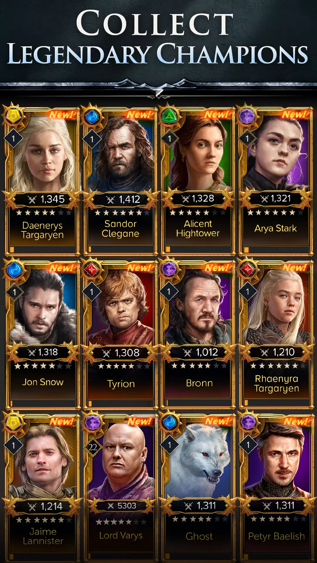 Game of Thrones: Legends RPG स्क्रीनशॉट 0
