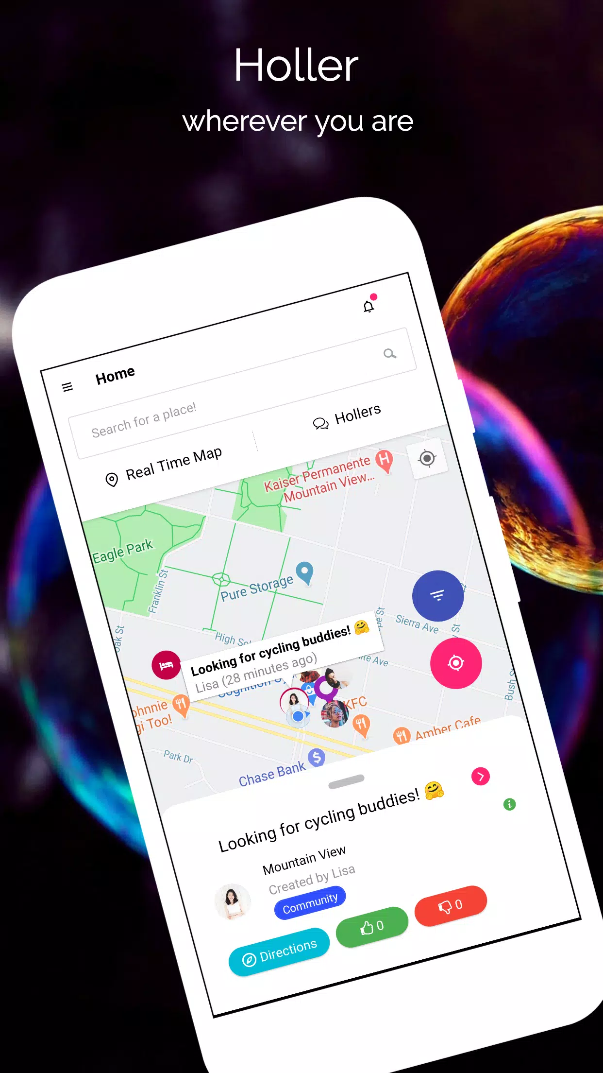 Holler Away: Mingle & Engage w Captura de pantalla 1