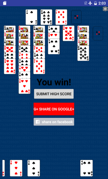 Solitaire 3.14 スクリーンショット 2