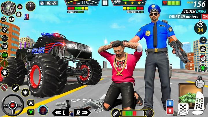 Police Monster Truck Car Games應用截圖第2張