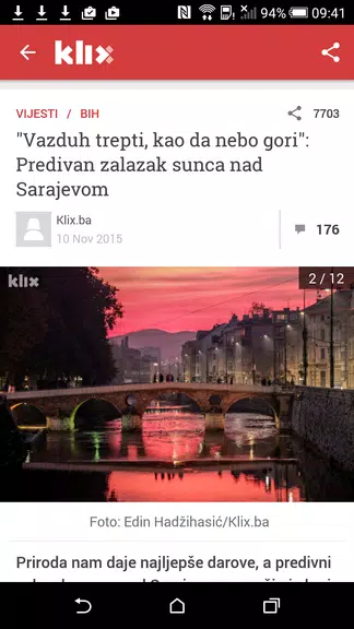 Klix.ba Скриншот 2