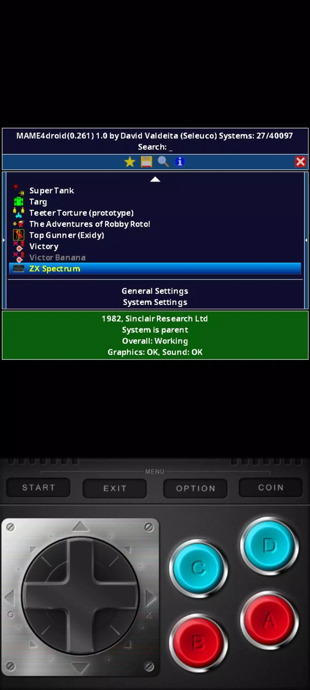 MAME4droid  2024 (0.270) স্ক্রিনশট 0