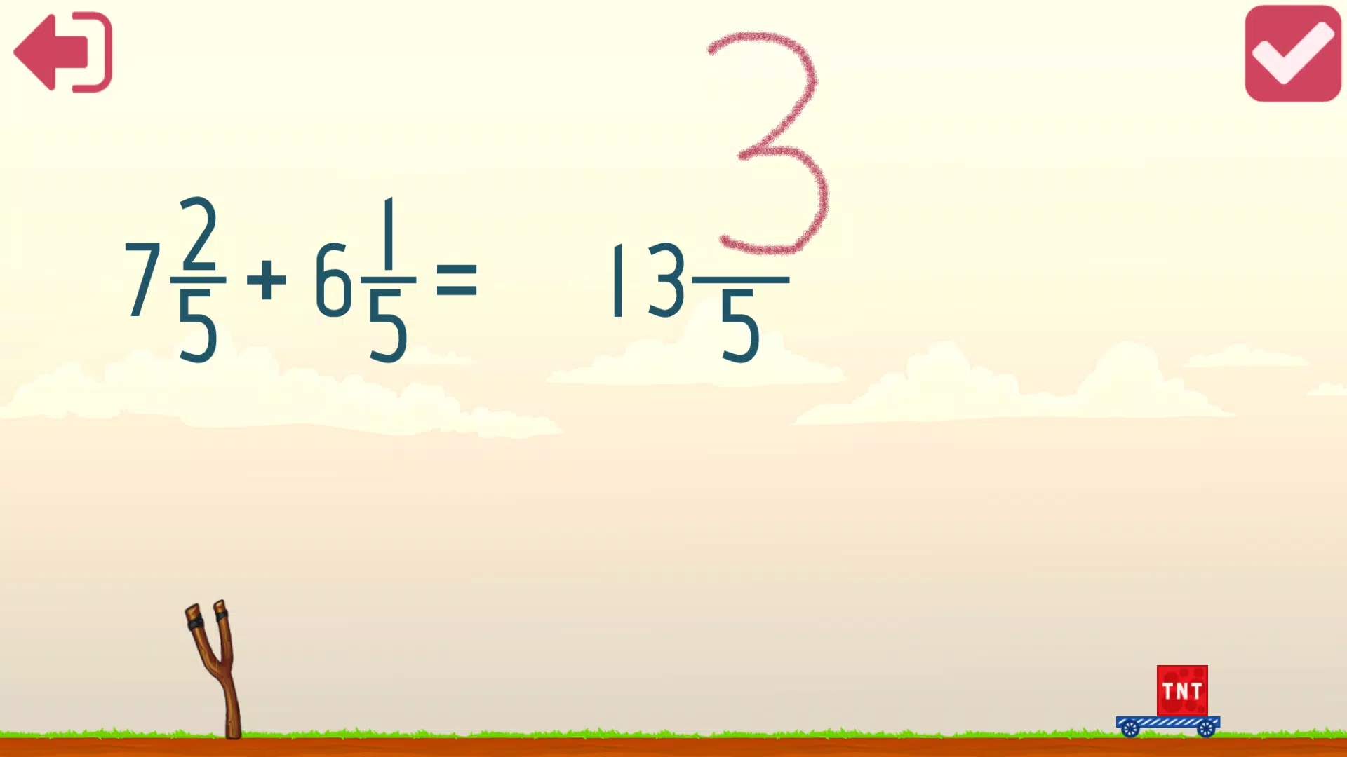 Fractions and mixed numbers Скриншот 3