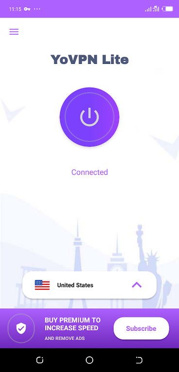 YoVPN-LITE, The Free fastest and most secured VPN應用截圖第0張