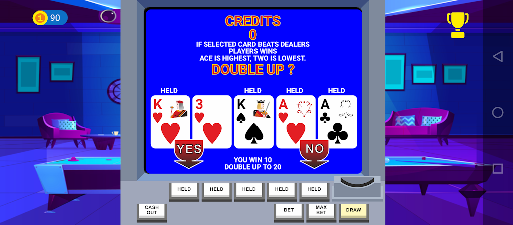 Video Poker Big Bet Zrzut ekranu 1