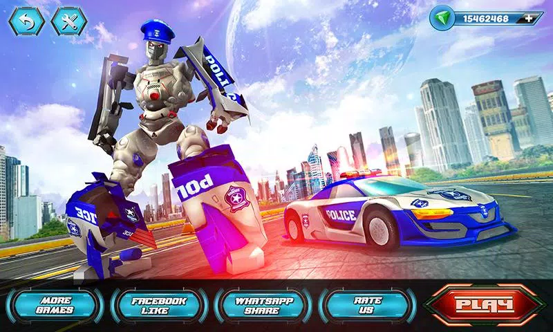 US Police Robot Car Revenge स्क्रीनशॉट 0