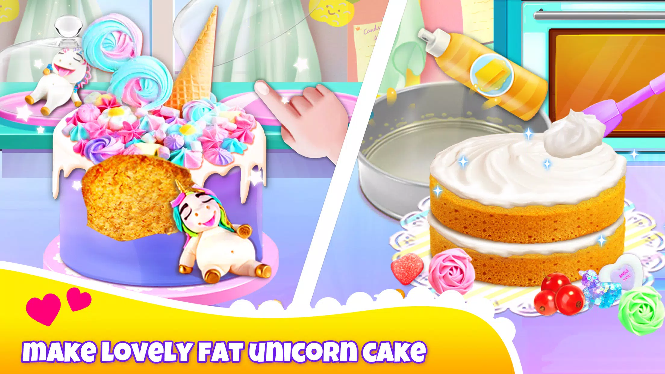 Girl Games: Unicorn Cooking Скриншот 1