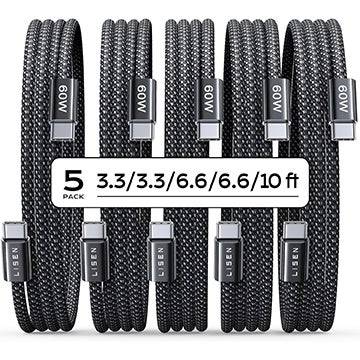 5-pakowe kable USB Type-C teraz 8 USD