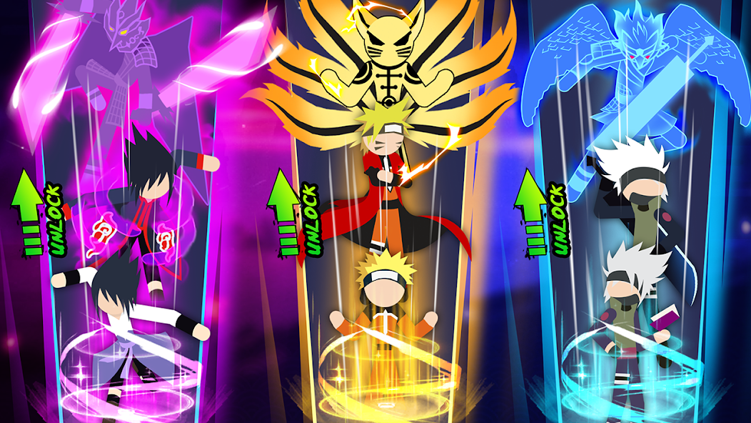 Stickman Ninja Fight 3v3 Mod Captura de tela 3