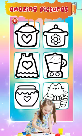 Kitchen Tools Coloring Book應用截圖第1張