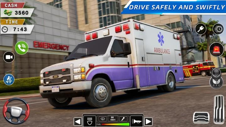 Rescue Ambulance American 3D應用截圖第0張