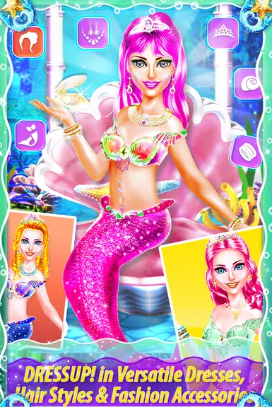 My Little Mermaid - Girls Game ဖန်သားပြင်ဓာတ်ပုံ 1