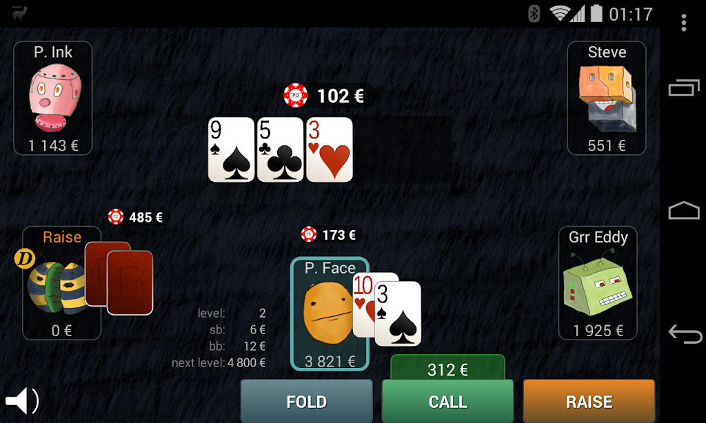 Bots Don't Bluff Offline Poker Captura de tela 0
