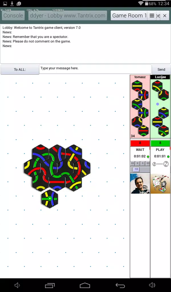 Tantrix.com ภาพหน้าจอ 2