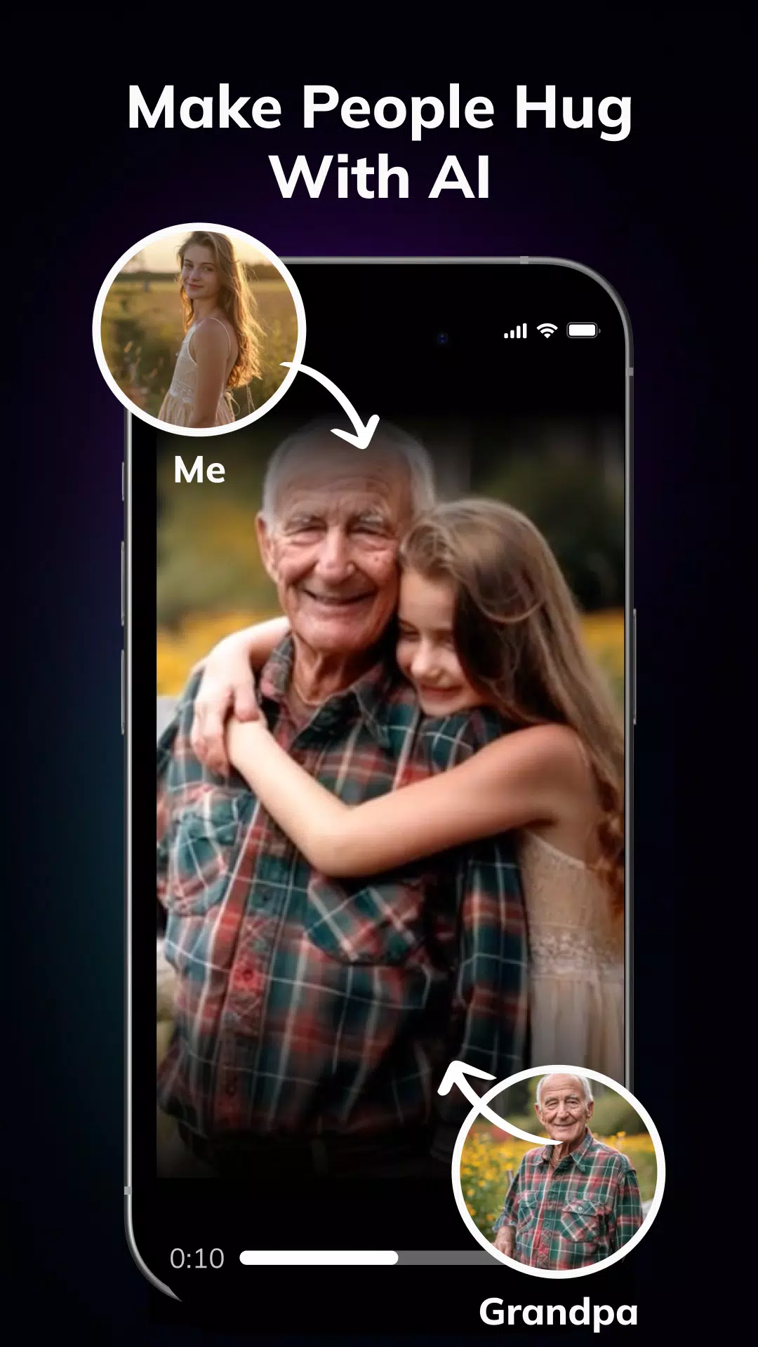 AI Hug Video Maker - Livensa應用截圖第0張