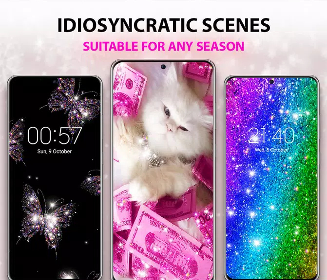 Glitter Live Wallpaper ภาพหน้าจอ 2